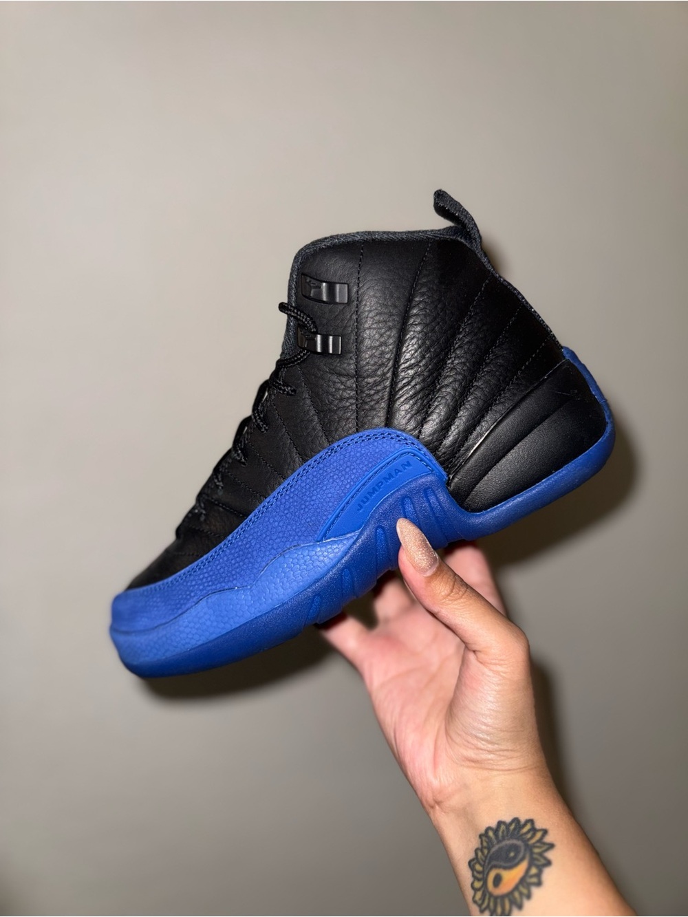 Air Jordan 12 Retro black game royal GS